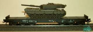 Marklin HO 48717 4MFOR Flatcar NS with Leopard 2 as load one time 