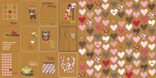 Jillibean Soup Scrapbook HEARTY BARLEY Love Valentine Kraft Paper 