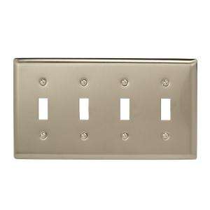   Gang Satin Nickel Toggle Switch Wall Plate 75T4N at The Home Depot