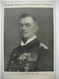 Flottenführer Admiral Scheer Ordensspange Stagerrack 1916 Foto  