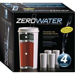 Zero Water J 20 Filter Cartridges   4 Pack ZR 006 