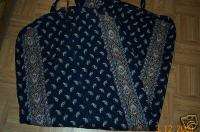 Vera Bradley Rare Navy Paisley Indiana Long Garment Bag  