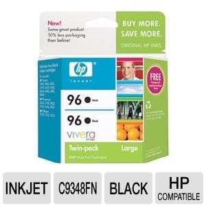 HP 96 C9348FN#140 Black 2 Pack Inkjet Cartridge   Approx. 860 Pages 