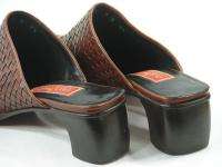 COLE HAAN Brown Weave Woven Clogs Mules Slides Shoes Womens 7 B  