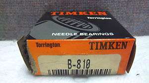 TIMKEN TORRINGTON NEEDLE BEARING B 810 NEW B810  