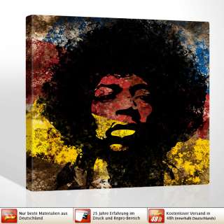 Pop Art Hendrix power art Deko 80x80cm Jimi Hendrix Art  