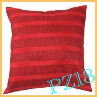 Home Decor Linen Stripes Checkers Geometric Pillow Case Cushion Cover 