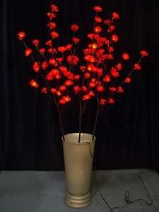 Light Up Plum Blossoms, 39 Long Stem Branches, set of 3, with 96 Mini 