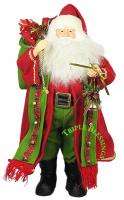 24 DETAILED COLLECTIBLE FABRIC SANTA CLAUS FIGURE 2425  