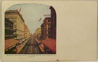 MANHATTAN ELEVATED RAILWAY in NEW YORK 6th AVE  