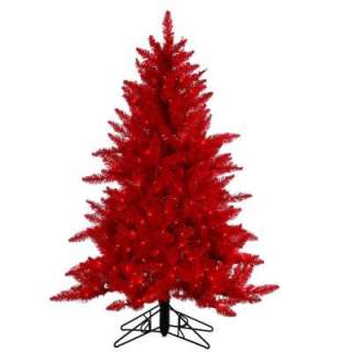 STERLING, INC. 4.5 Ft. Pre Lit Red Ashley Tree 6106 45r at The Home 