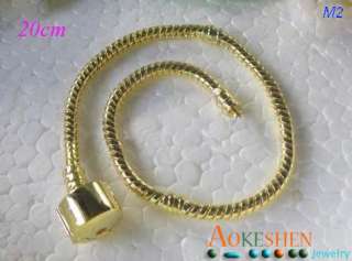   Plated Bracelet Necklace Chain For European beads clasp M1 7  