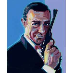 Werner   Bond   Kunstdruck Artprint Gemälde Portrait 007 James Bond 