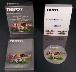Nero 11 Platinum HD Vollversion Box NEU Fotos, Musik, Video brennen 