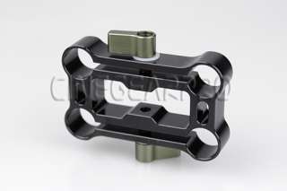 Pro 4 Hole Rod Raiser Clamp for 15mm Rail DSLR Rig Support System *NEW 