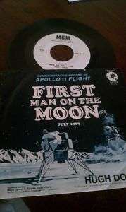 APOLLO 11 MGM 45 Record 1 Ed 1969 Hugh Downs MOON NASA  