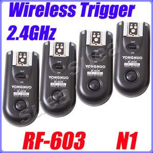 Sets Yongnuo RF 603 Wireless Flash Trigger Nikon N1  