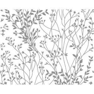 Livingwalls 1514 45 Tapete, florales Muster, weiß grau, Schöner 