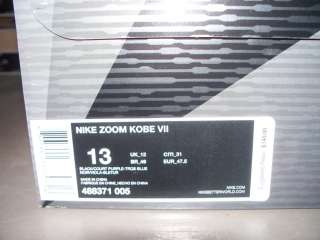 Nike Zoom Kobe VII 7 Black Purple Blue Invisibility Cloak 13 galaxy 