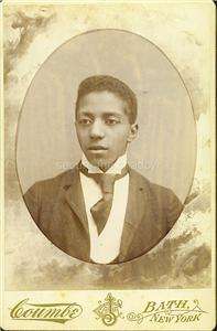 CABINET CARD PHOTO POST MORTEM MEMORIAL DAPPER ADOLESCENT AFRICAN 