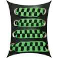 Stylische Schnürsenkel (Paar) mit Design   grün Schachmuster von TBS