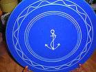 pacific pottery anchor blue plate 11 1 4 