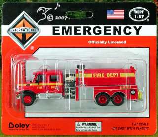 Die Cast Fire Dept Fire Truck by Boley HO Scale 1:87  