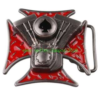 Cool Western Religious Crosses Twin engine Belt Buckle R55T  