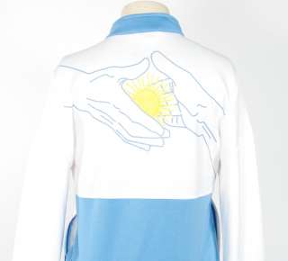Adidas Argentina 2010 FIFA World Cup White & Blue Track Jacket Womans 