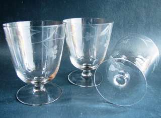 Cocktail Gläser + Glas Spieße mundgeblasen 50er Jahre  