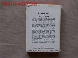 Vintage 1965 The Three Little Pigs Card Game  