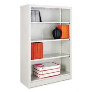  Alera Four Shelf Steel Bookcase   4 Shelves, 34 1/2w x 13d 
