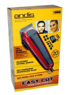 ANDIS Easy Cut HOME HAIRCUTTING KIT 20 Piece Self Sharpening 