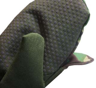 Cordura Mittens Camo Fleece Lined Mitts Gloves Used  