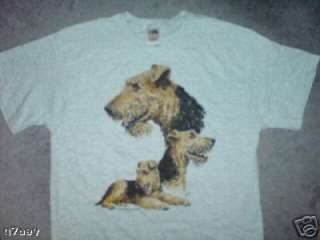 Airedale Terrier Dogs On A Fruit Of The Loom T Shirt  