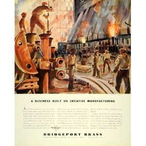   Industrial Bridgeport Brass   Original Print Ad