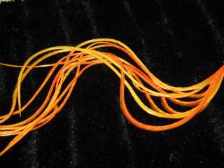   (5) Feather Hair Extensions Bright Multi Tropical Sunrise 