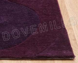 CONTOUR 100% POLYESTER HANDTUFTED RUG 110 x 170 PURPLE  