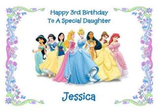 Personalised Disney Princess Birthday Card  
