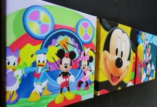 XDEEP EDGE CANVAS PICTURES MICKEY MOUSE CLUBHOUSE NEW  