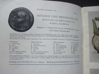 1965 Catalogo di vendita Monete antiche   Medaglie   Vasi  