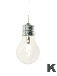 Lampada a Sospensione Bulb Vetro Lampadina Kare Design  