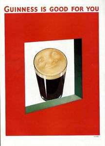 1944 GUINNESS ADVERT Guinness Red Wall GE 1188  