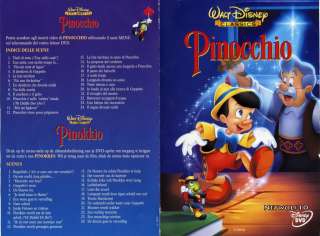 DVD Disney   Pinocchio   1° Edizione Warner   Z8 34692  