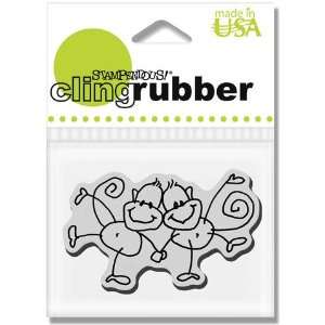  Cling Changito Pair   Rubber Stamps Arts, Crafts & Sewing