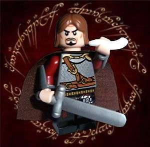   Lego FANTASY LORD OF THE RINGS Minifigure BOROMIR & HORN