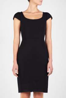 Paul Smith Black  Black Ottoman Fitted Shift Dress by Paul Smith 