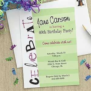   Personalized Birthday Party Invitations