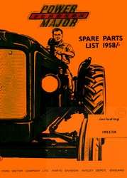 Fordson Power Major Parts List Manual 1952   1958 Ford  