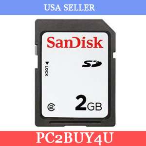 SD CARD 2GB MEMORY FOR ALL SVP DIGITAL CAMERAS 2 Gig 2G  